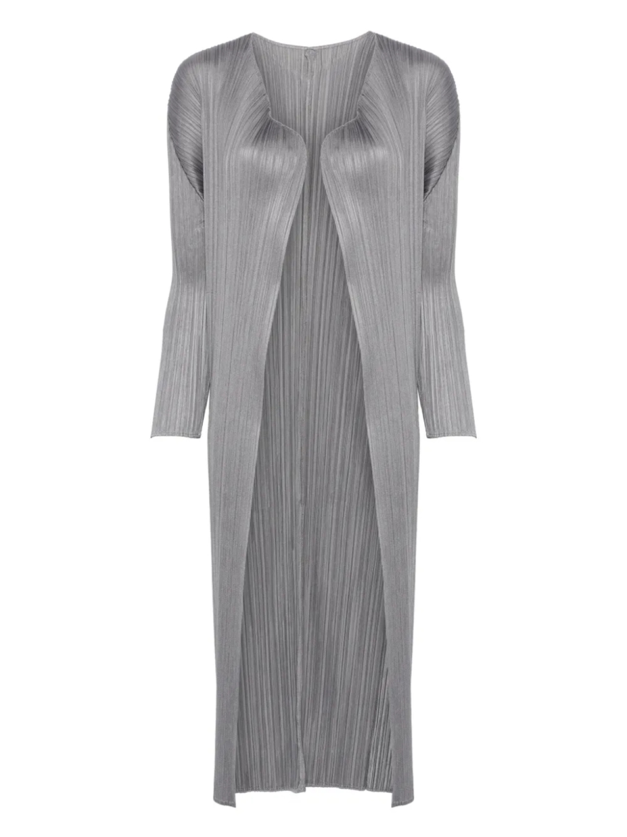 Пальто плиссированное Pleats Please Issey Miyake, серый 
Пальто плиссированное Pleats Please Issey Miyake, серый