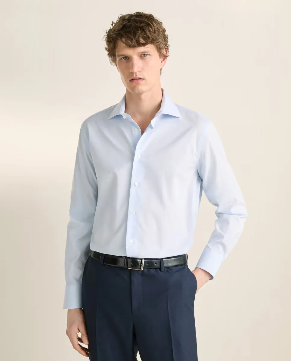 Рубашка мужская длинный рукав из египетского хлопка Emidio Tucci, синий
Рубашка мужская длинный рукав из египетского хлопка Emidio Tucci, синий