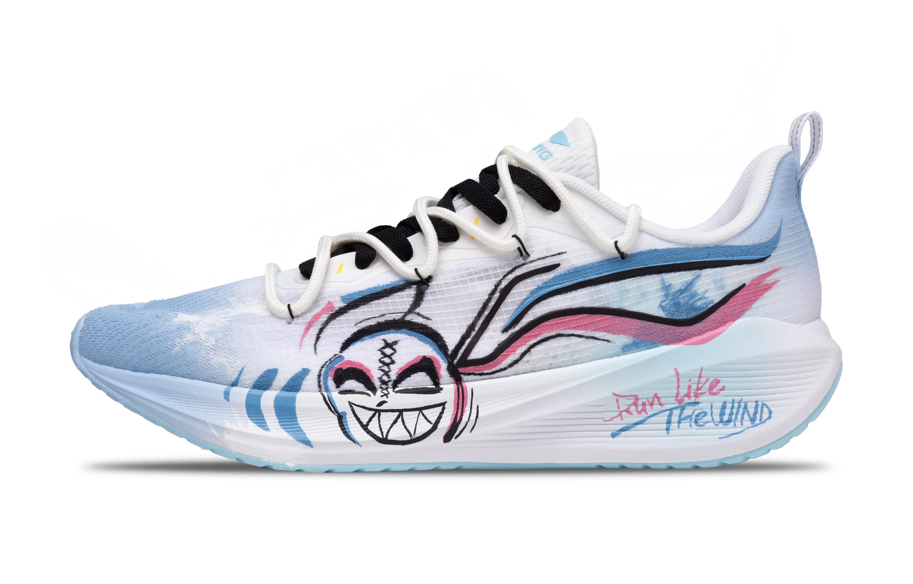 Кроссовки для бега Wuyue мужские с низким верхом LINING, Blue White 
Кроссовки для бега Wuyue мужские с низким верхом LINING, Blue White