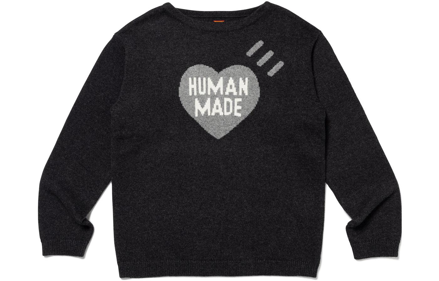 Свитер с логотипом в виде сердца HUMAN MADE, черный
Свитер с логотипом в виде сердца HUMAN MADE, черный