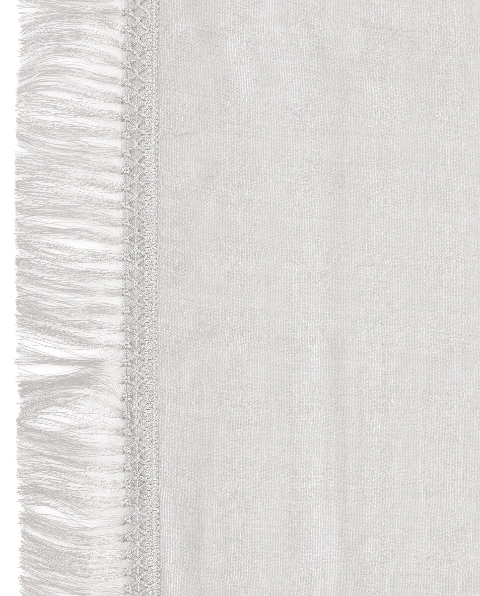 Шарф с люрексом и бахромой от Gaynor Bongard, светло-серый
Шарф с люрексом и бахромой от Gaynor Bongard, светло-серый