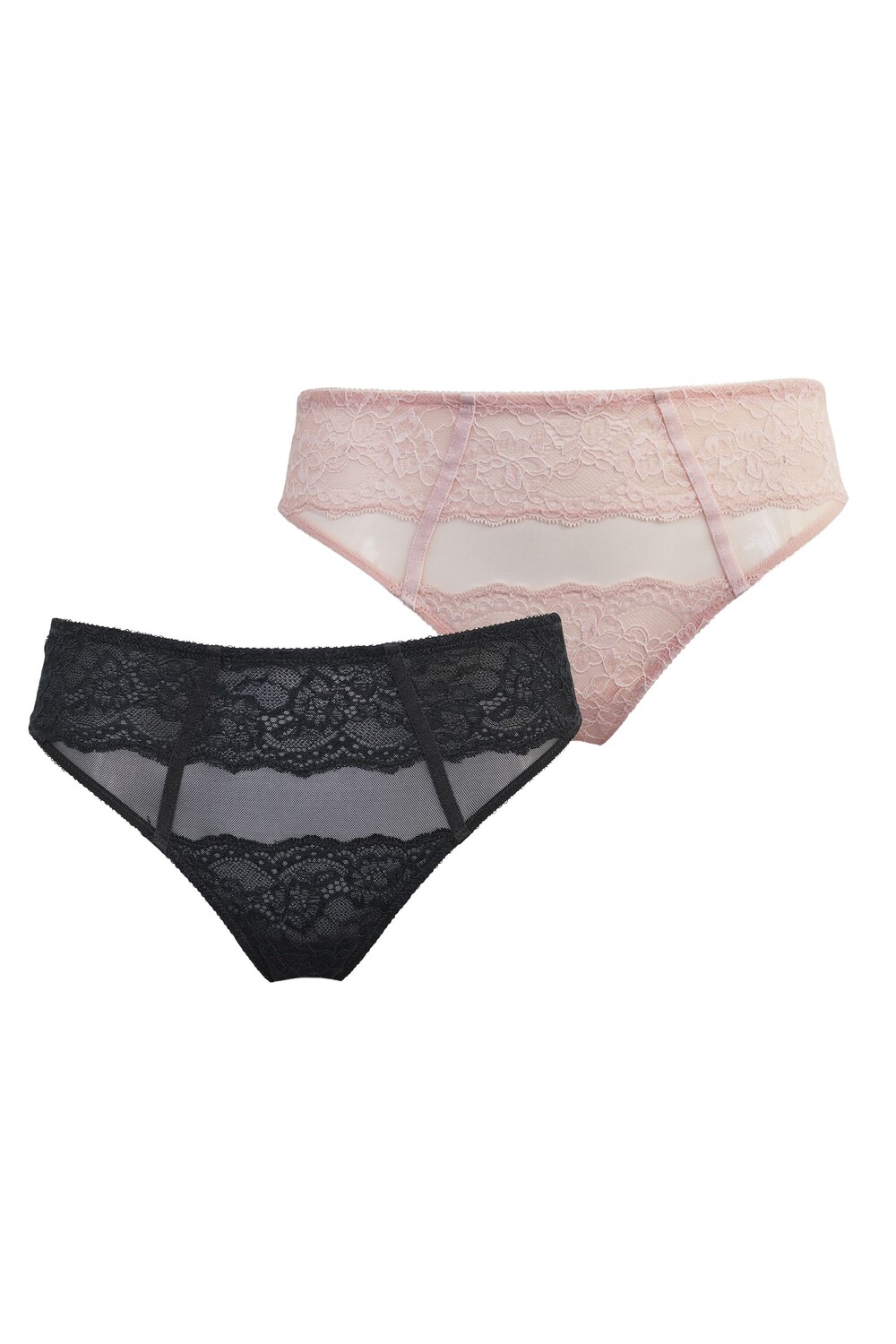 Трусики с высоким вырезом из сетки и кружева (2 шт ) Pour Moi, черный
Трусики с высоким вырезом из сетки и кружева (2 шт ) Pour Moi, черный