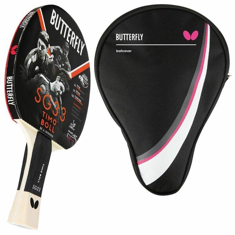 Ракетка для настольного тенниса Butterfly 1x Timo Boll SG33 + чехол для настольного тенниса Drive Case
Ракетка для настольного тенниса Butterfly 1x Timo Boll SG33 + чехол для настольного тенниса Drive Case