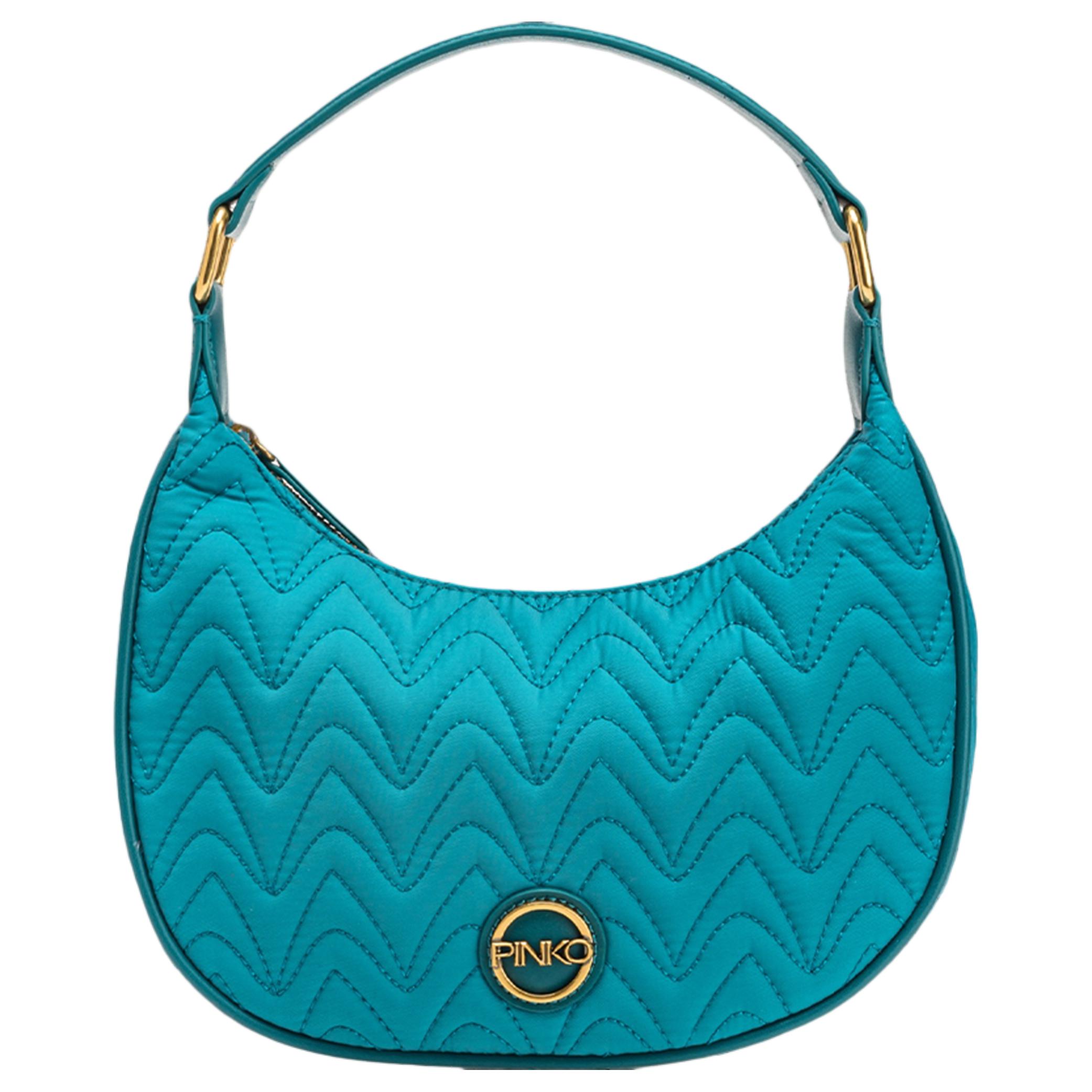 Полиэстеровая наплечная сумка через плечо женская зеленая PINKO
Полиэстеровая наплечная сумка через плечо женская зеленая PINKO