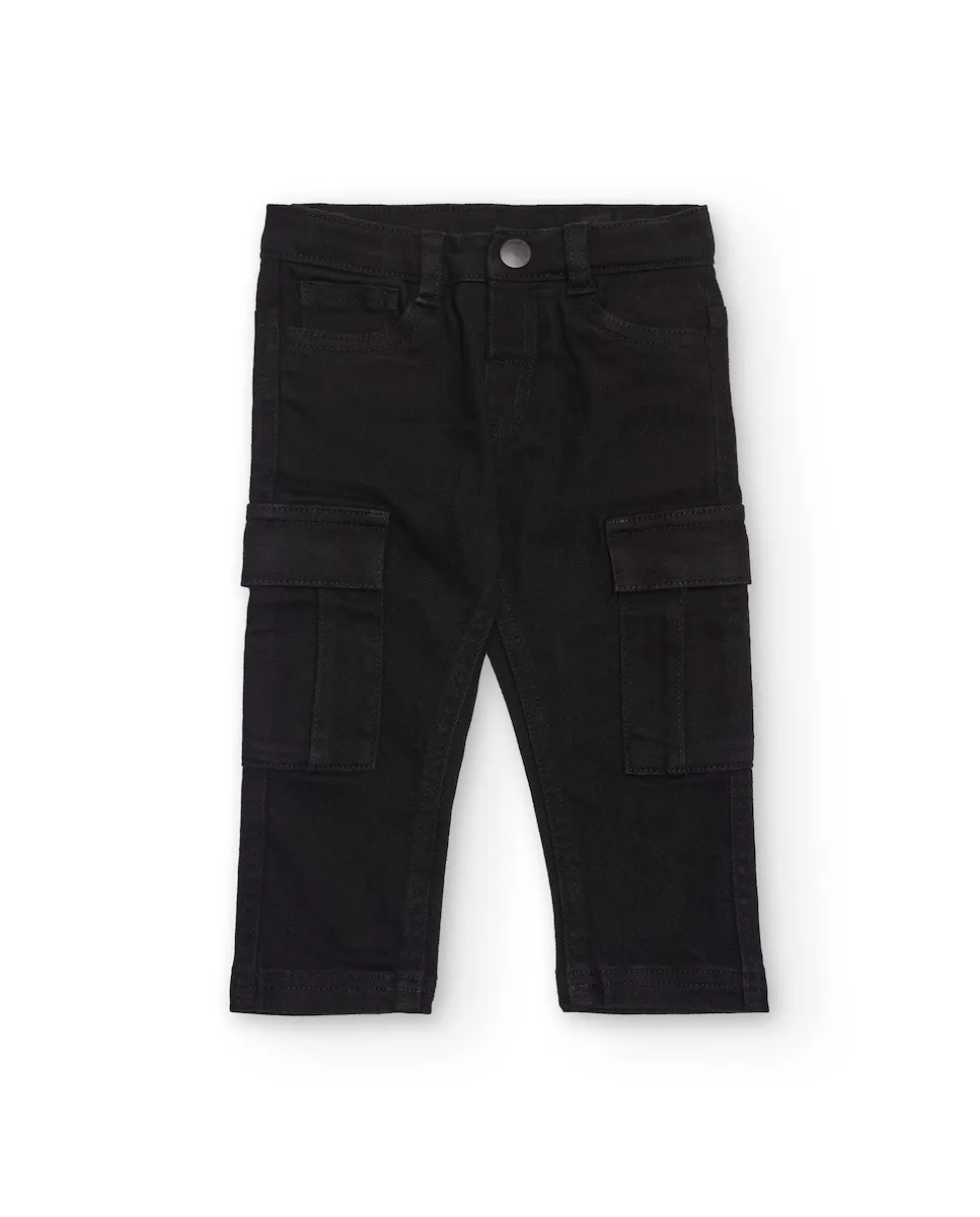 Детские карго-брюки черного цвета с боковыми карманами Tuc tuc
Детские карго-брюки черного цвета с боковыми карманами Tuc tuc