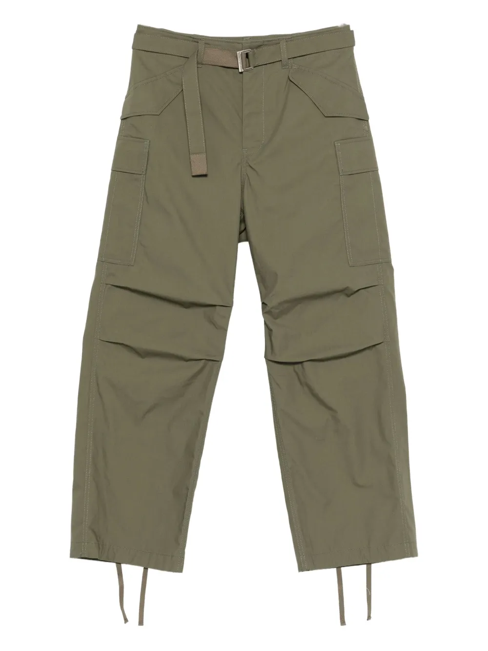 Брюки карго с поясом SACAI, зеленый
Брюки карго с поясом SACAI, зеленый