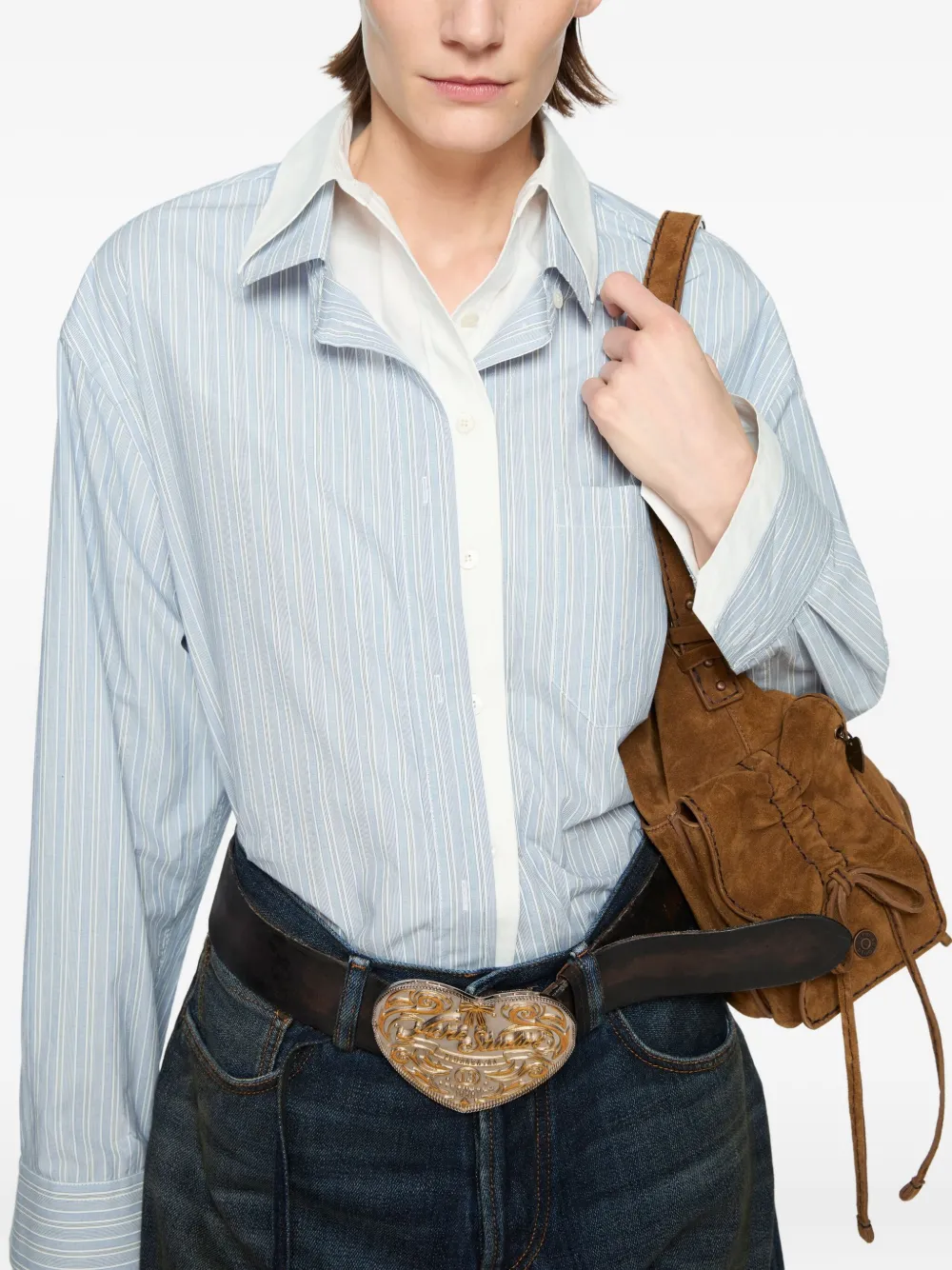 Полосатая рубашка Acne Studios, синий
Полосатая рубашка Acne Studios, синий