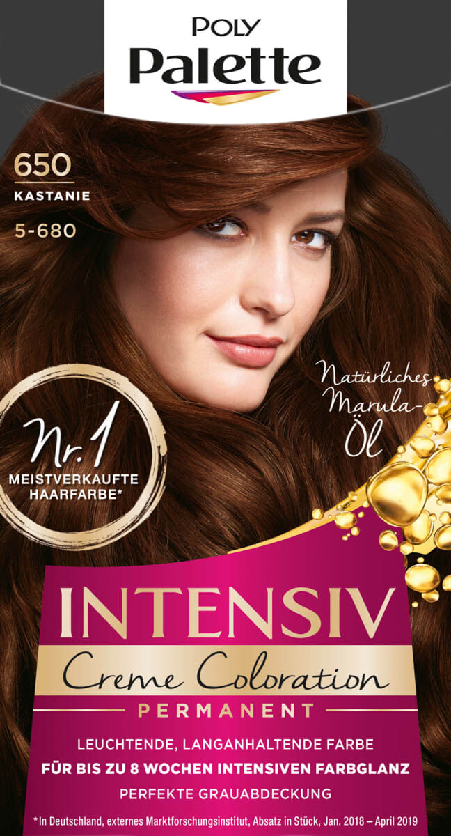 Краска для волос 650 каштан 1 шт. Poly Palette
Краска для волос 650 каштан 1 шт. Poly Palette