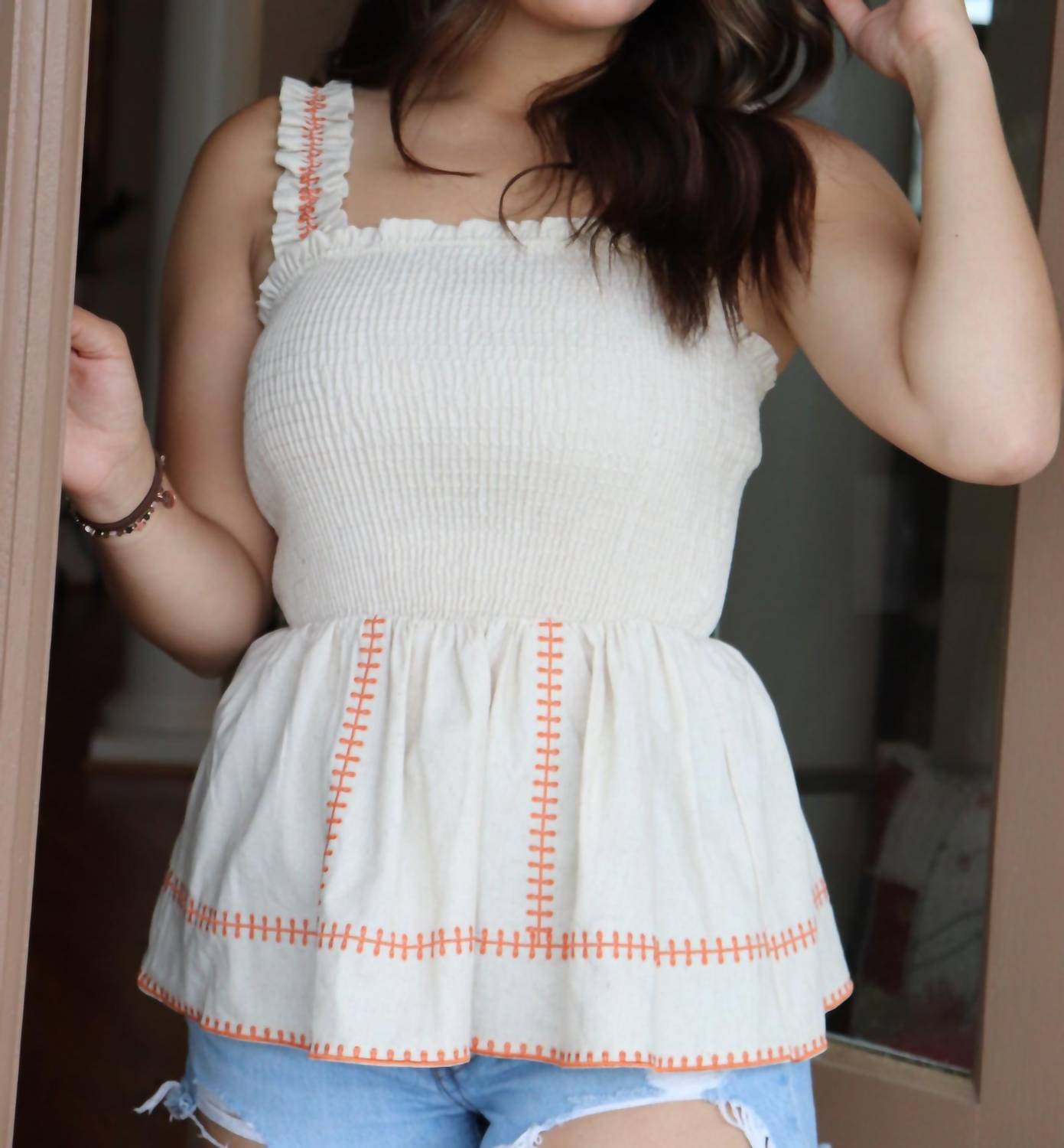 Соберите сборку Топ цвета экрю Strut & Bolt, цвет ecru
Соберите сборку Топ цвета экрю Strut & Bolt, цвет ecru