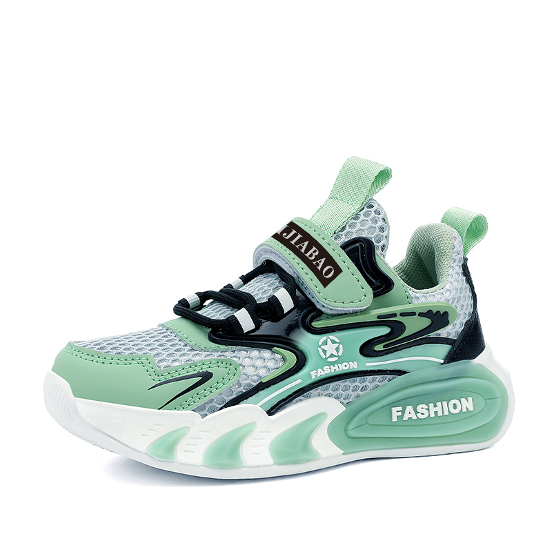 Детские кроссовки для бега Yi Jiabao, серый/зеленый
Детские кроссовки для бега Yi Jiabao, серый/зеленый