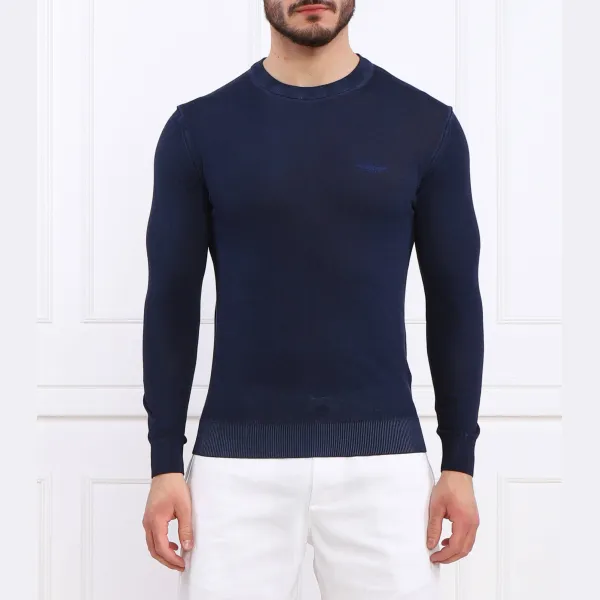 Облегающий свитер Aeronautica Militare, синий
Облегающий свитер Aeronautica Militare, синий