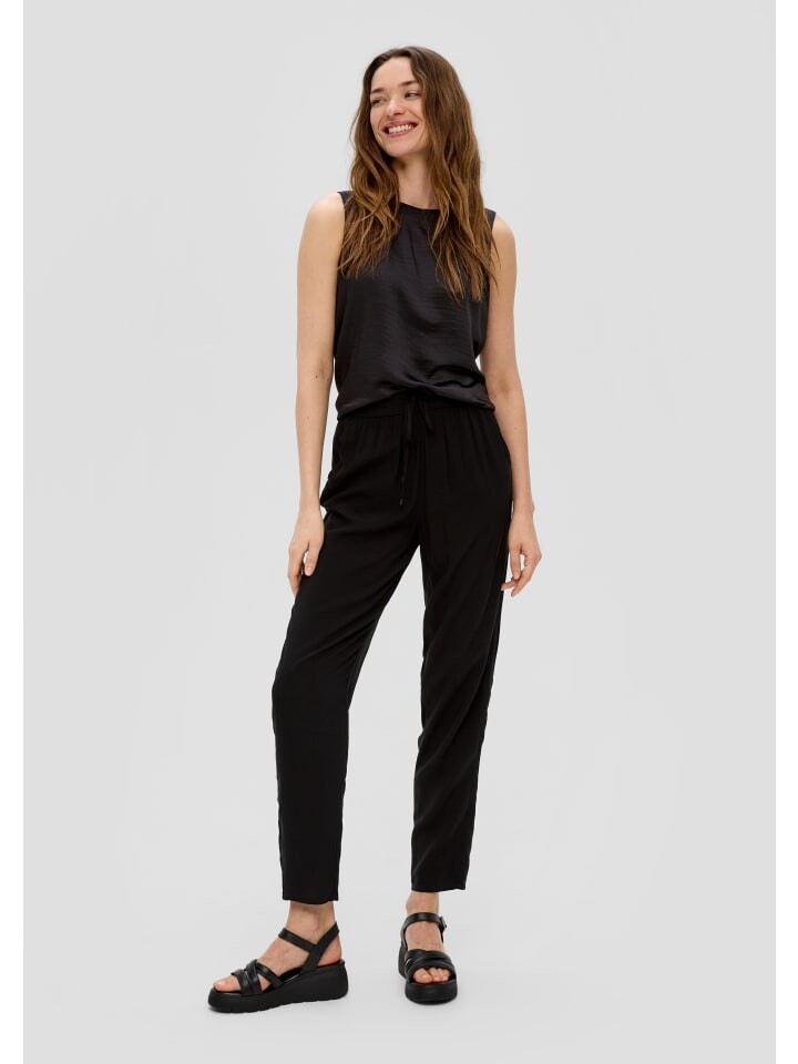 Тканевые брюки s.Oliver, черный
Тканевые брюки s.Oliver, черный