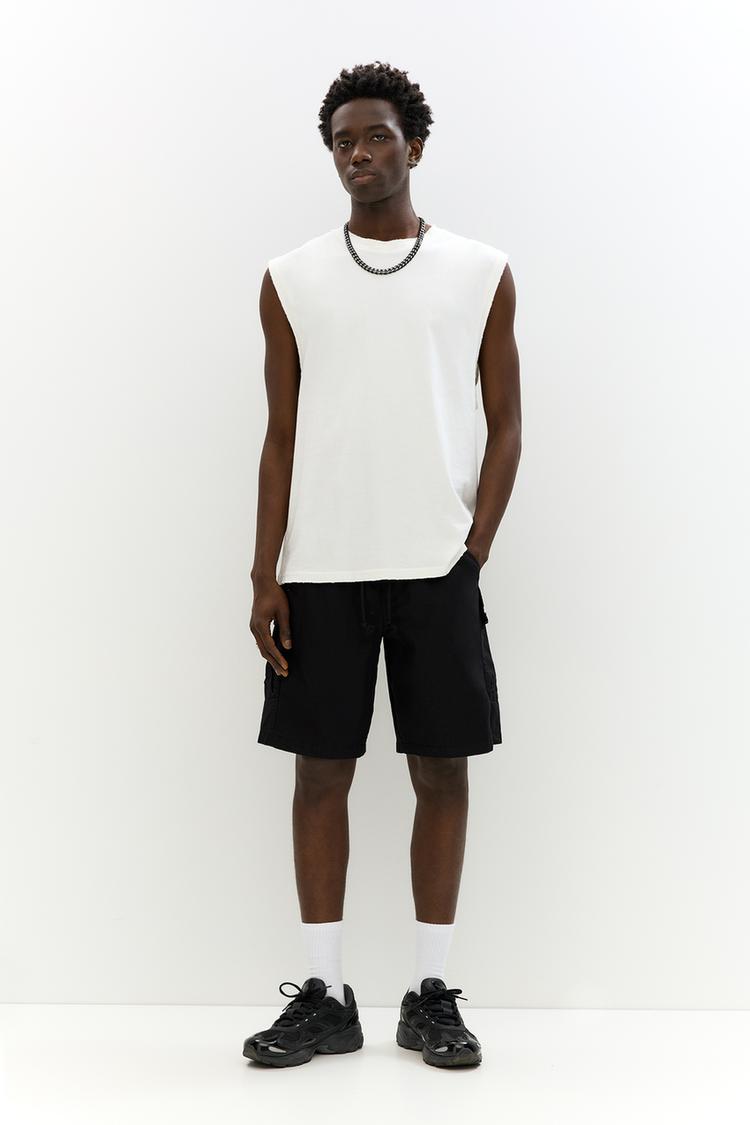 Шорты-Бермуды Stwd Cargo Pull And Bear, черный 
Шорты-Бермуды Stwd Cargo Pull And Bear, черный