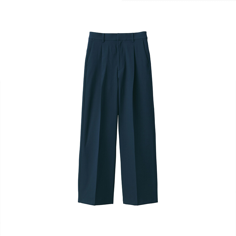 Брюки Muji со складками, темно-синий
Брюки Muji со складками, темно-синий