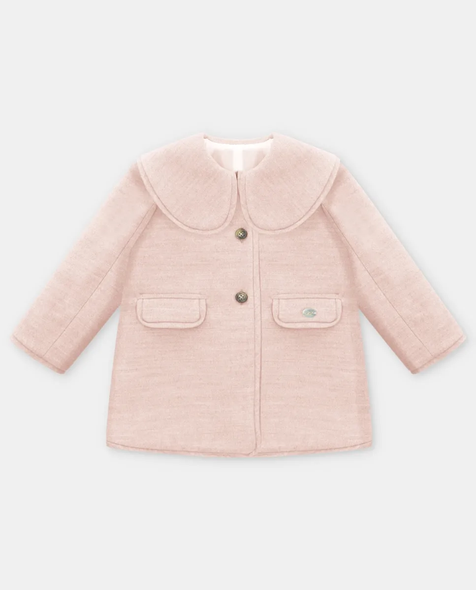 Детское пальто из сукна с воротником-пелериной розового цвета Martín Aranda
Детское пальто из сукна с воротником-пелериной розового цвета Martín Aranda