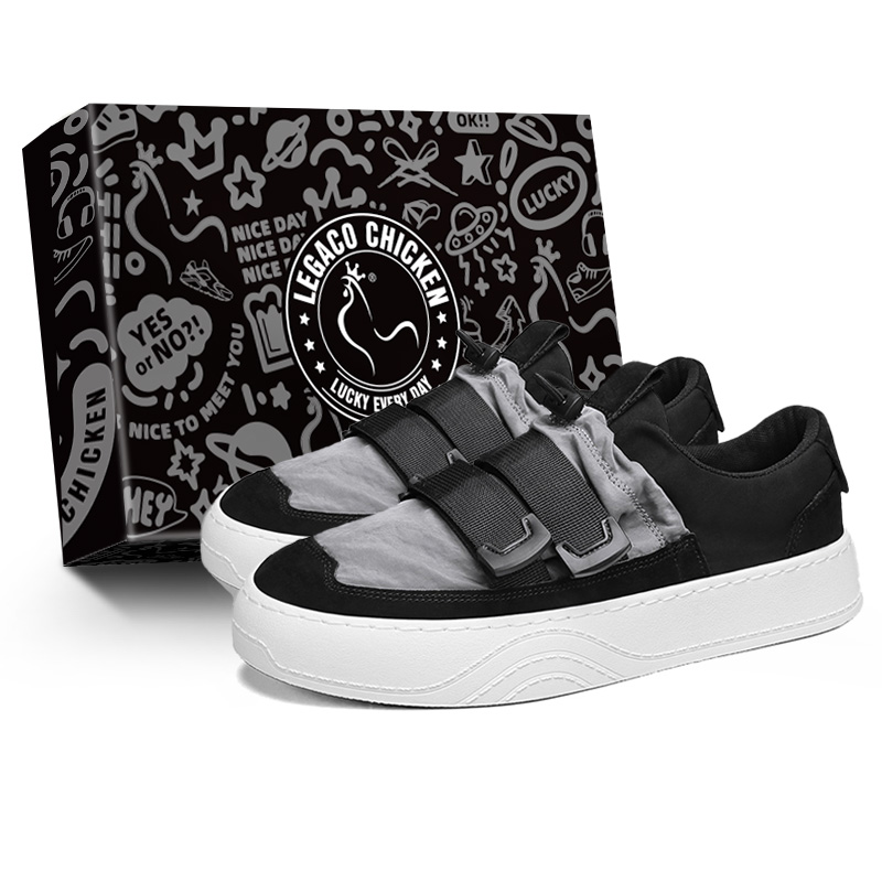 Legaco Chicken Кроссовки мужские из хлопка - черный серый, цвет Black Gray
Legaco Chicken Кроссовки мужские из хлопка - черный серый, цвет Black Gray