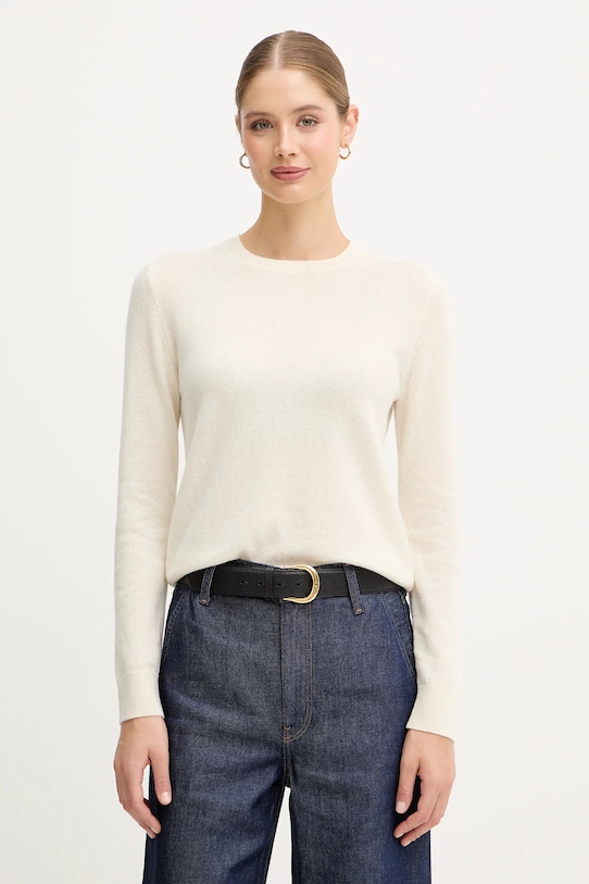 Кашемировый свитер United Colors Of Benetton, бежевый
Кашемировый свитер United Colors Of Benetton, бежевый