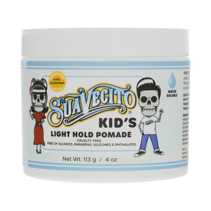 Kid's Pomade Calming Chamomile Scent Light Hold 4 Oz - Water Based Suavecito 
Kid's Pomade Calming Chamomile Scent Light Hold 4 Oz - Water Based Suavecito