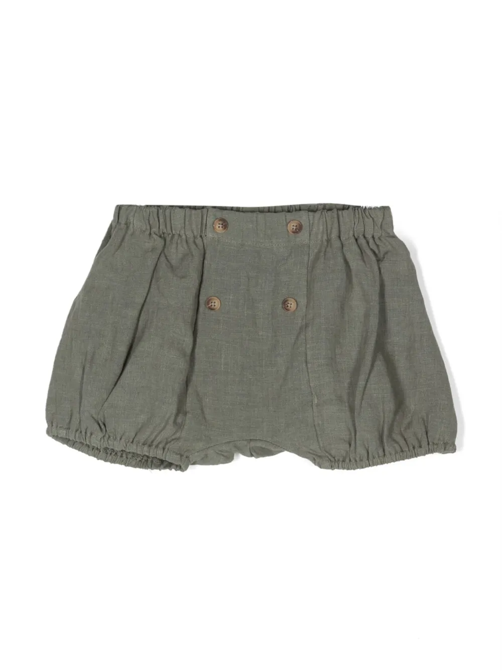 Льняные шорты с нашивкой-логотипом Donsje, зеленый 
Льняные шорты с нашивкой-логотипом Donsje, зеленый