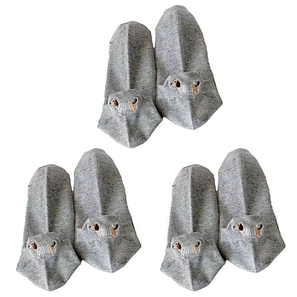 Женские носки-невидимки с вышивкой в виде собаки, 3 пары, мягкая вязка, низкий вырез Anna-Kaci, Gray
Женские носки-невидимки с вышивкой в виде собаки, 3 пары, мягкая вязка, низкий вырез Anna-Kaci, Gray