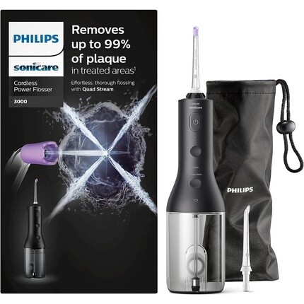 Sonicare Wireless Power Flosser 3000 Water Flosser для ухода за зубами и деснами, черная модель Hx3826/33, Philips
Sonicare Wireless Power Flosser 3000 Water Flosser для ухода за зубами и деснами, черная модель Hx3826/33, Philips