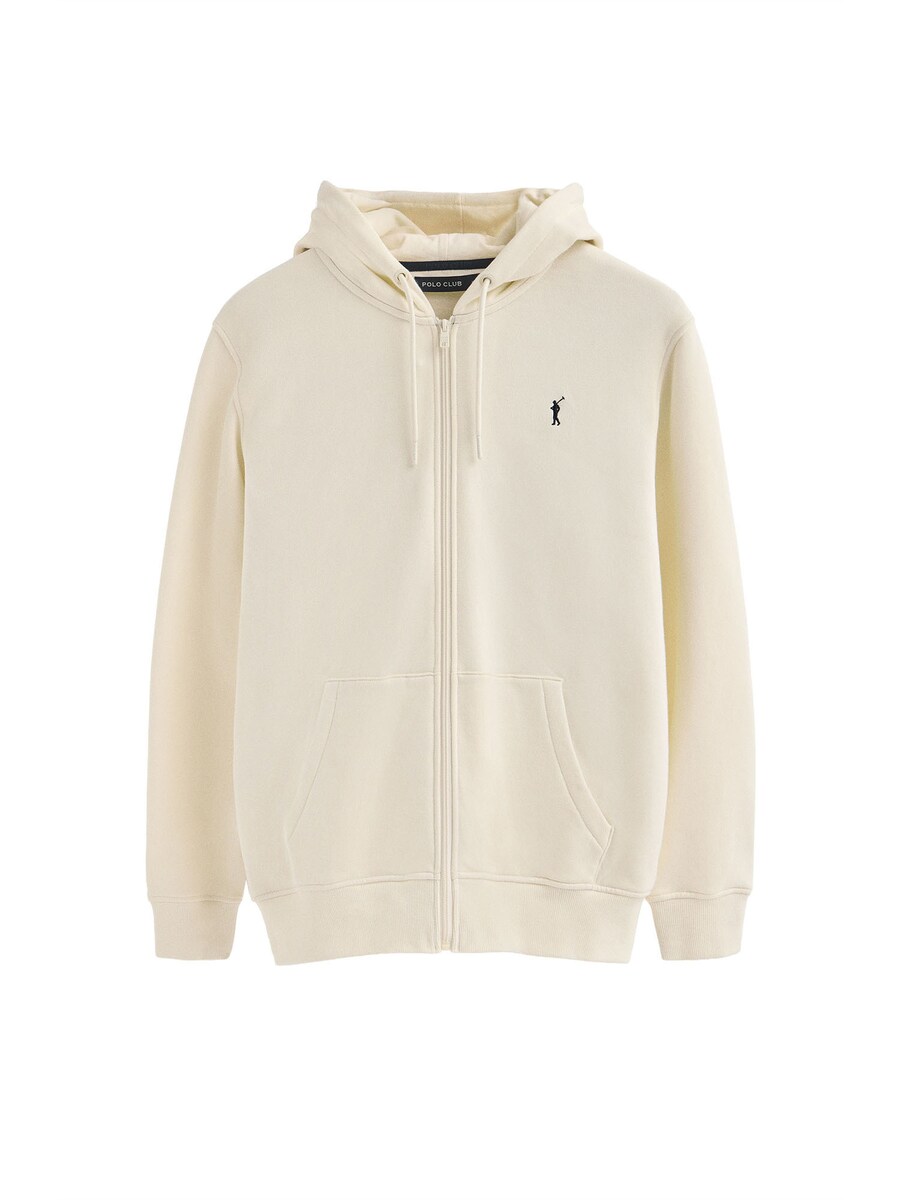 Толстовка с капюшоном на молнии Polo Club, бежевый
Толстовка с капюшоном на молнии Polo Club, бежевый