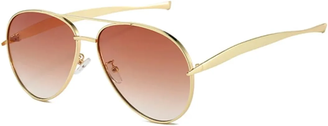 Ретро металлические солнцезащитные очки с двойной перемычкой для женщин и мужчин в стиле панк с защитой от УФ-излучения UV400 UATXTAU, Golden Tea Gradient
Ретро металлические солнцезащитные очки с двойной перемычкой для женщин и мужчин в стиле панк с защитой от УФ-излучения UV400 UATXTAU, Golden Tea Gradient