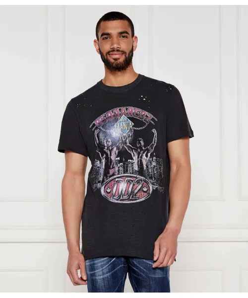 Футболка Regular fit Dsquared2, зеленый 
Футболка Regular fit Dsquared2, зеленый