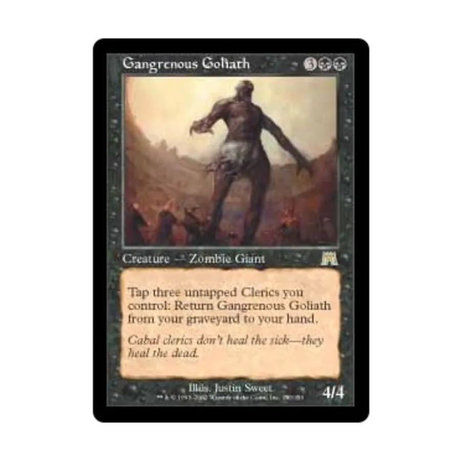 CCG Гангренозный Голиаф (клавиша R), MTG - Onslaught
CCG Гангренозный Голиаф (клавиша R), MTG - Onslaught