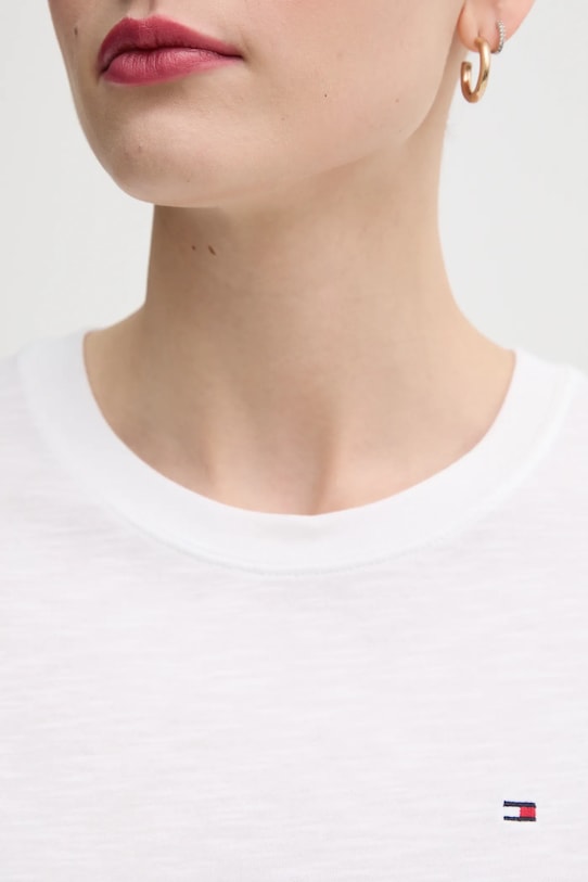 Хлопковая футболка Tommy Hilfiger, белый
Хлопковая футболка Tommy Hilfiger, белый