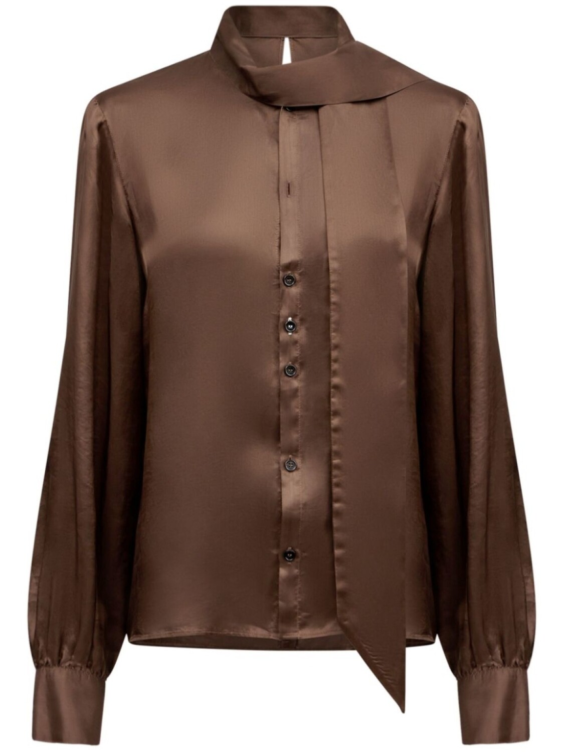 MM6 Maison Margiela атласная рубашка с завязками, коричневый
MM6 Maison Margiela атласная рубашка с завязками, коричневый