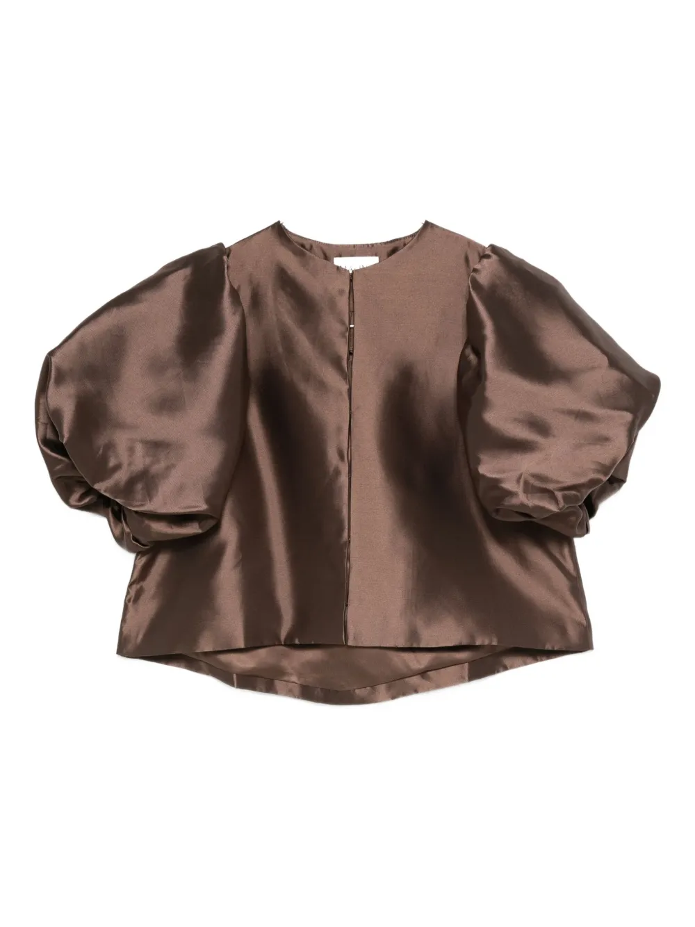 Топ с объемными рукавами MALINA, коричневый 
Топ с объемными рукавами MALINA, коричневый