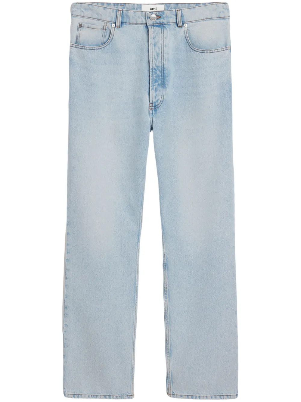 Прямые джинсы средней посадки AMI Paris, синий
Прямые джинсы средней посадки AMI Paris, синий