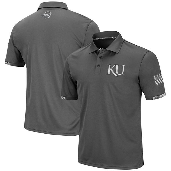Мужская поло Kansas Jayhawks Rival OHT Military Appreciation цвета древесного угля Colosseum
Мужская поло Kansas Jayhawks Rival OHT Military Appreciation цвета древесного угля Colosseum