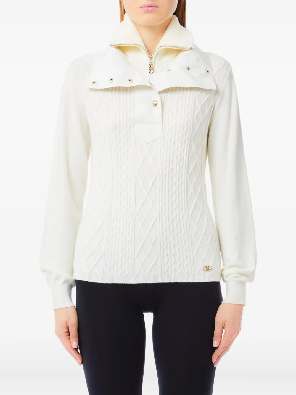 Свитер с рукавами-фонариками, застегивающийся наполовину LIU JO, белый
Свитер с рукавами-фонариками, застегивающийся наполовину LIU JO, белый