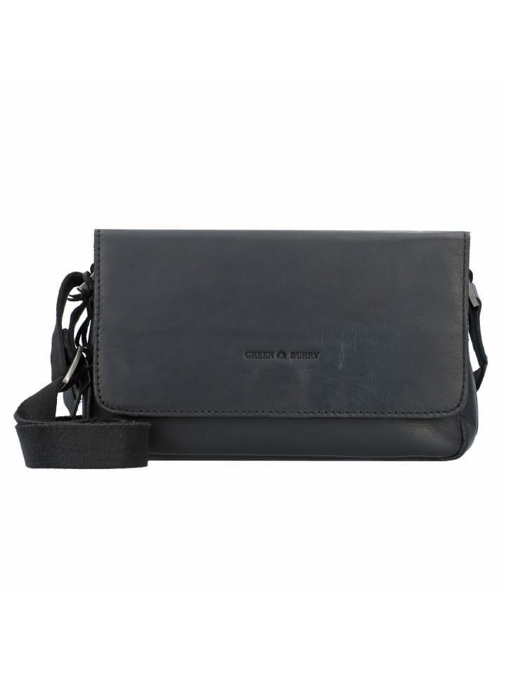Сумка через плечо из чистой черной кожи 23 см черного цвета Greenburry
Сумка через плечо из чистой черной кожи 23 см черного цвета Greenburry