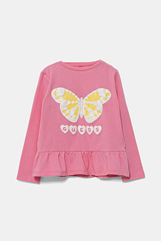 Детская хлопковая водолазка Guess, розовый
Детская хлопковая водолазка Guess, розовый