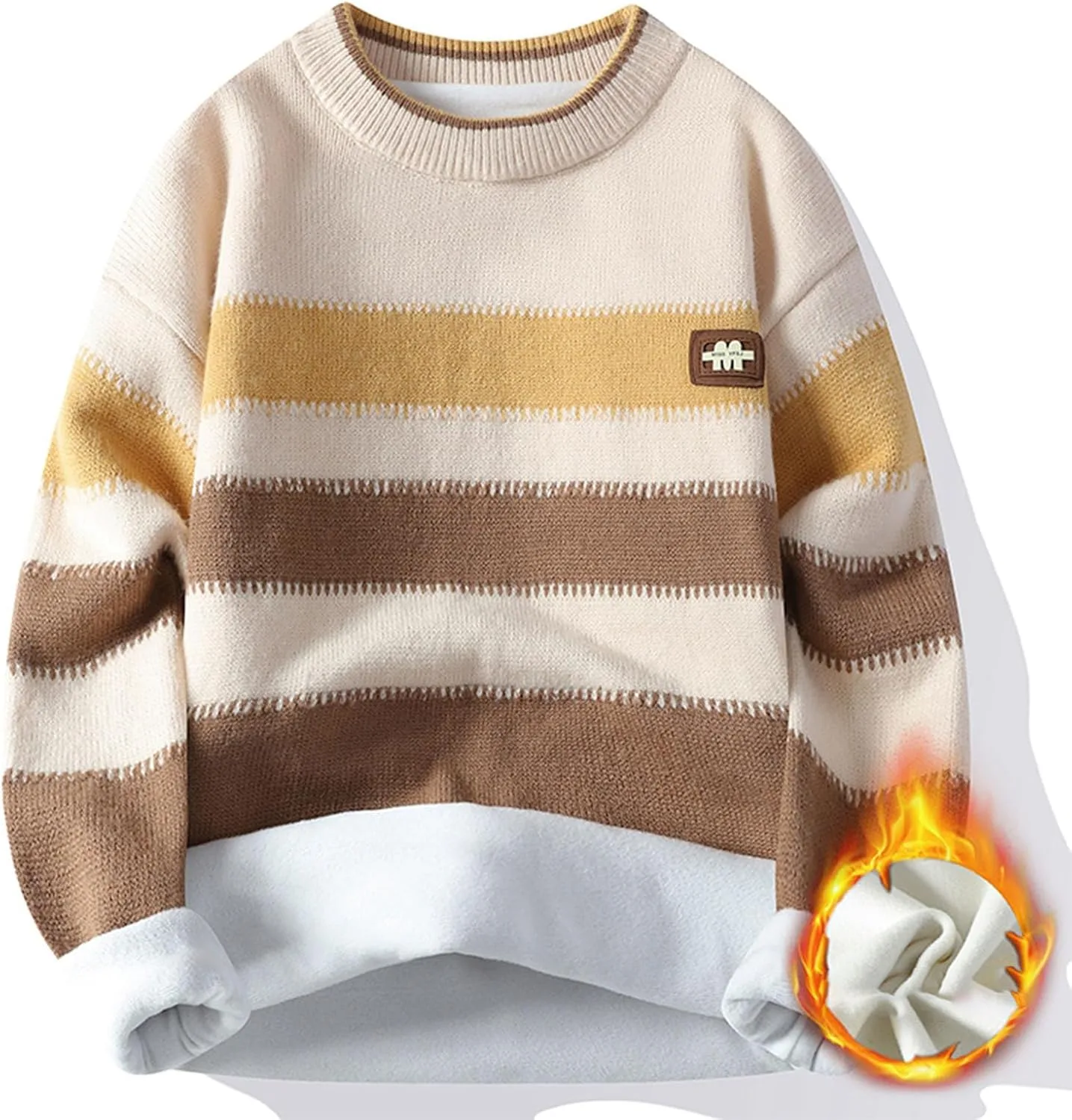 Мужской свитер с круглым вырезом и длинными рукавами, кабельная вязка, теплый, плюс размер AQAYL
Мужской свитер с круглым вырезом и длинными рукавами, кабельная вязка, теплый, плюс размер AQAYL