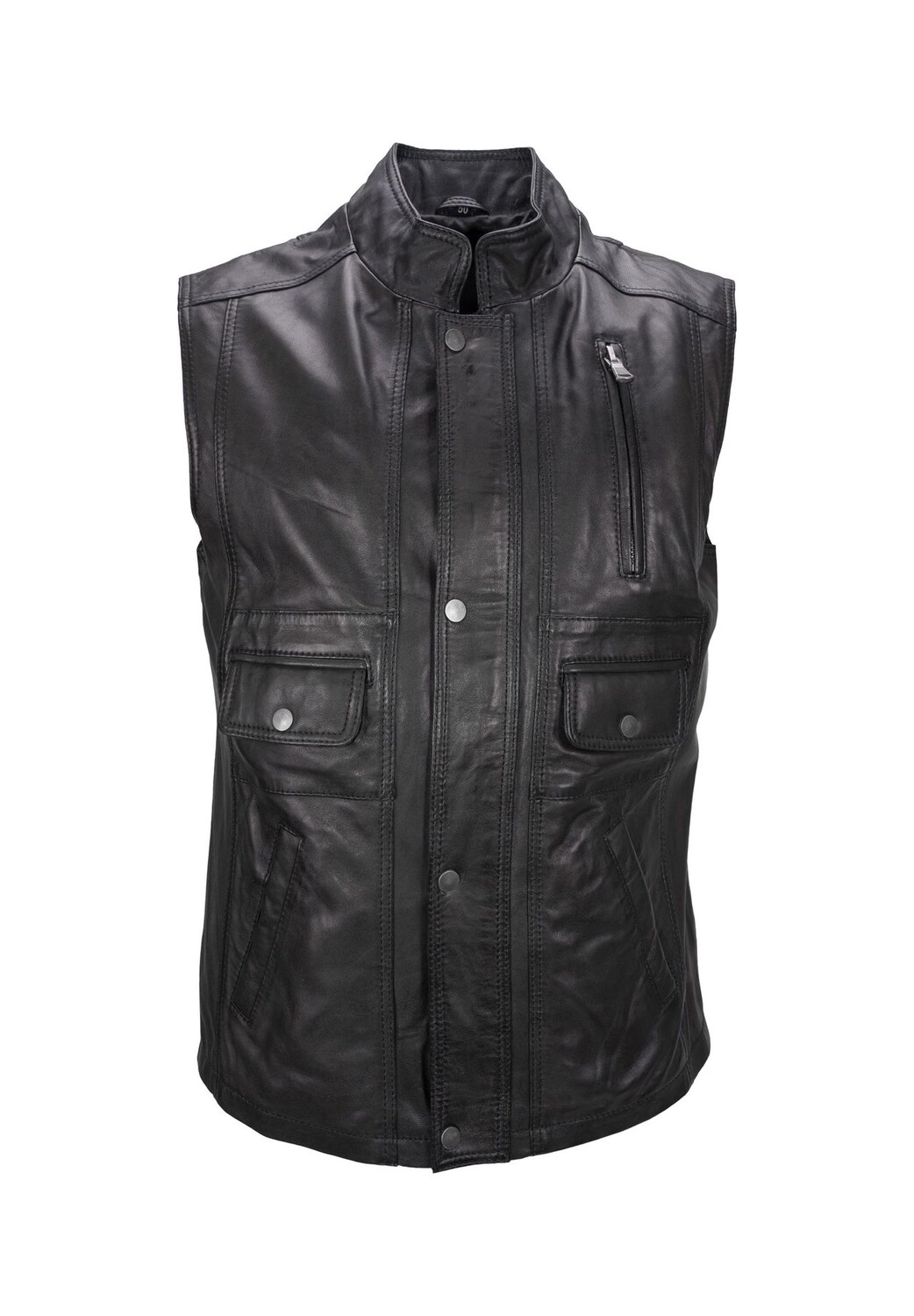 Кожаный жилет Egon черный мужской жилет из кожи ягненка наппа с потайной молнией и планкой на пуговицах Lolus
Кожаный жилет Egon черный мужской жилет из кожи ягненка наппа с потайной молнией и планкой на пуговицах Lolus