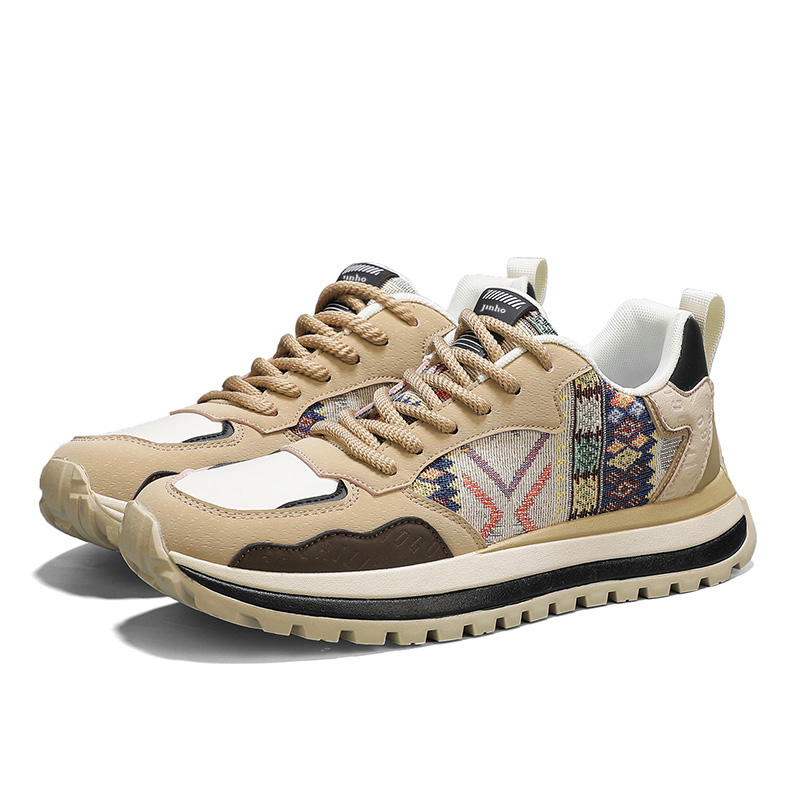 Низкие повседневные туфли мужские Jinho, Beige Khaki 
Низкие повседневные туфли мужские Jinho, Beige Khaki