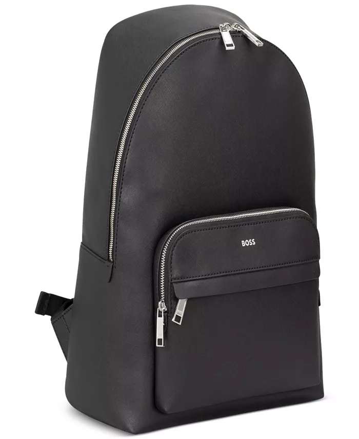 Мужской большой рюкзак Zair из кожи Hugo Boss, черный
Мужской большой рюкзак Zair из кожи Hugo Boss, черный