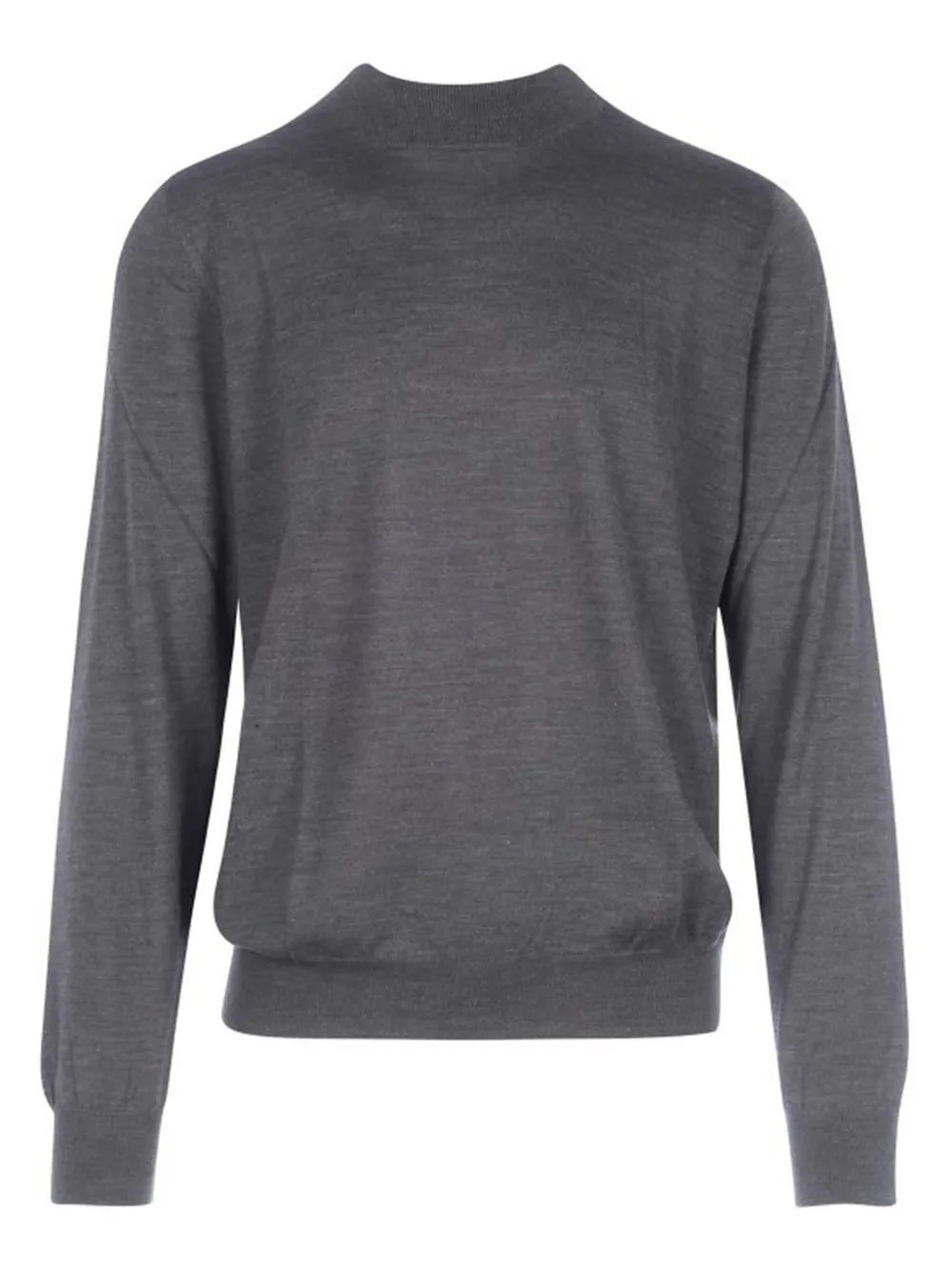 Шерстяной свитер с воротником-стойкой Gran Sasso, серый 
Шерстяной свитер с воротником-стойкой Gran Sasso, серый