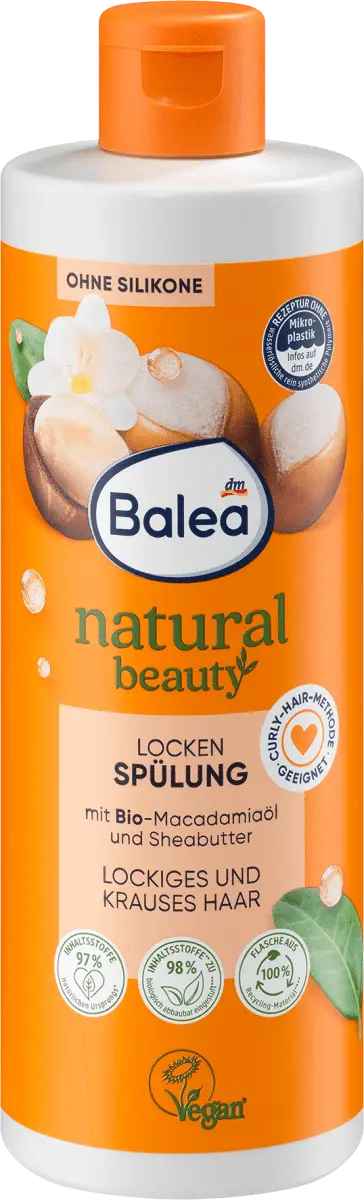 Натуральный кондиционер для красоты локонов 350мл Balea 
Натуральный кондиционер для красоты локонов 350мл Balea