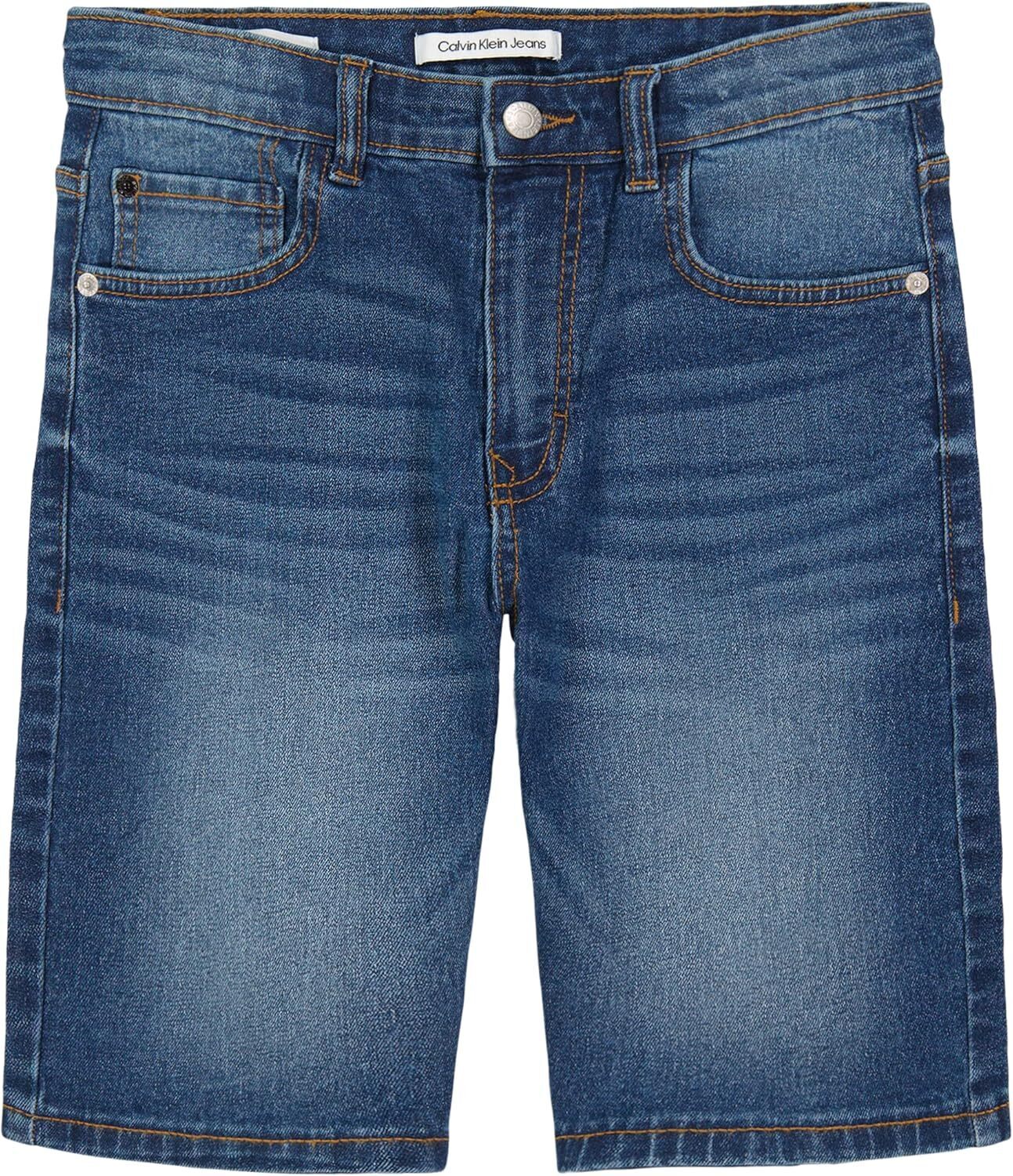 Свободные джинсовые шорты Calvin Klein Boys, модель с пятью карманами, застежка на молнию и пуговицы, Houston Mid Blue Gc09
Свободные джинсовые шорты Calvin Klein Boys, модель с пятью карманами, застежка на молнию и пуговицы, Houston Mid Blue Gc09