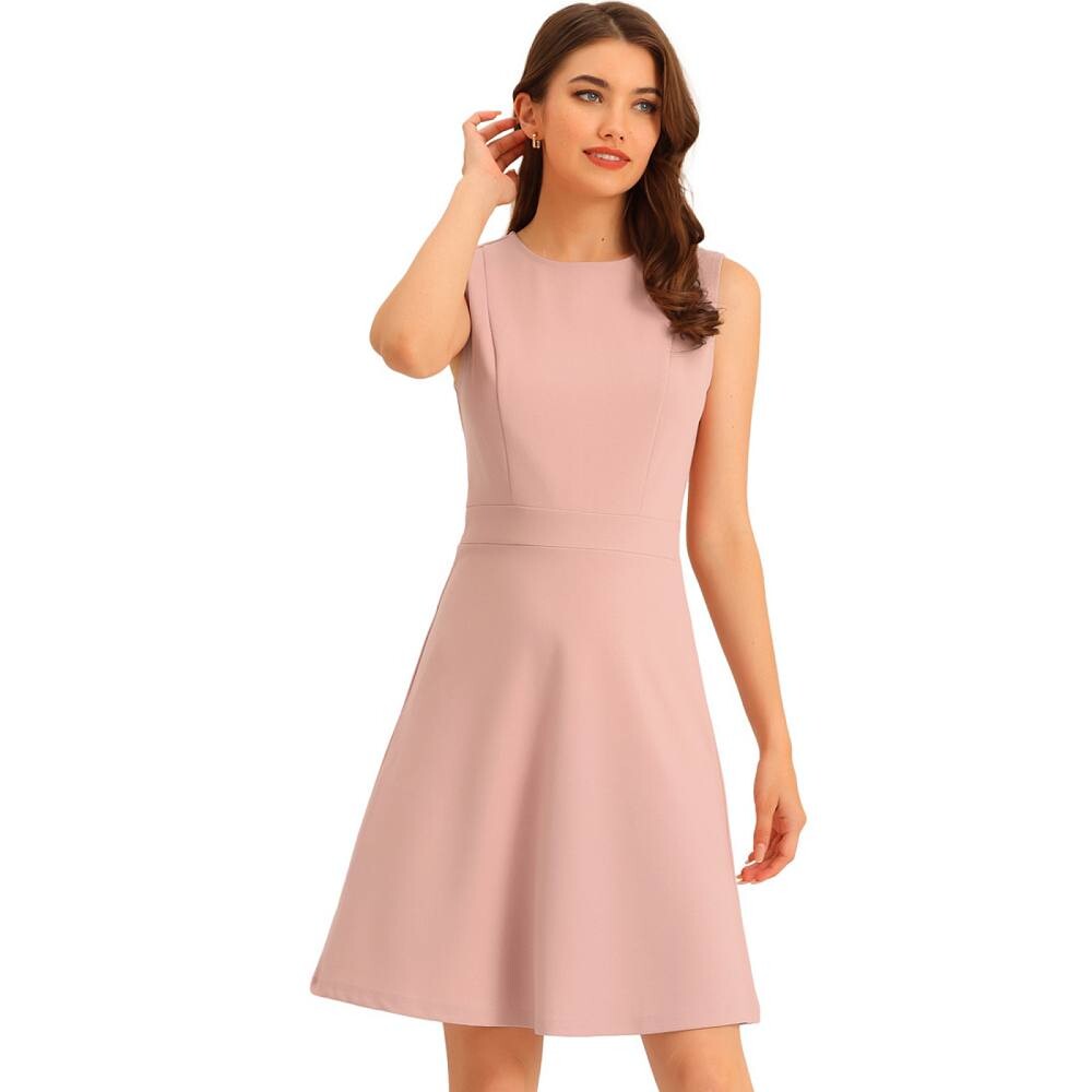 Женские однотонные расклешенные платья трапециевидной формы без рукавов для работы ALLEGRA K, розовый
Женские однотонные расклешенные платья трапециевидной формы без рукавов для работы ALLEGRA K, розовый