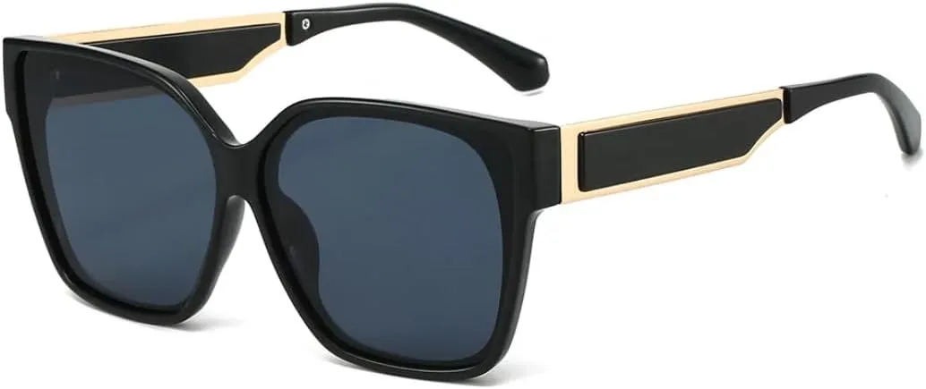 Модные квадратные солнцезащитные очки для женщин, градиентные солнцезащитные очки UV400, ретро-очки для мужчин, трендовые солнцезащитные очки TVTBBVV, Black Black
Модные квадратные солнцезащитные очки для женщин, градиентные солнцезащитные очки UV400, ретро-очки для мужчин, трендовые солнцезащитные очки TVTBBVV, Black Black