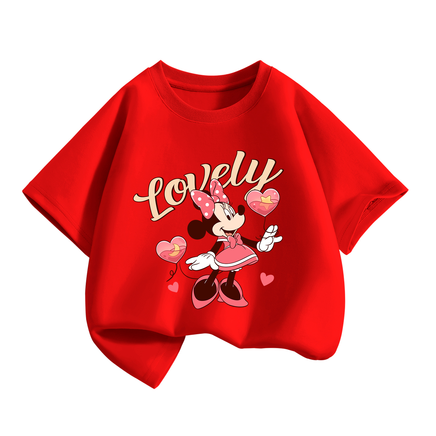 Детская футболка с круглым вырезом, средней толщины Disney, di xing balloons красный
Детская футболка с круглым вырезом, средней толщины Disney, di xing balloons красный