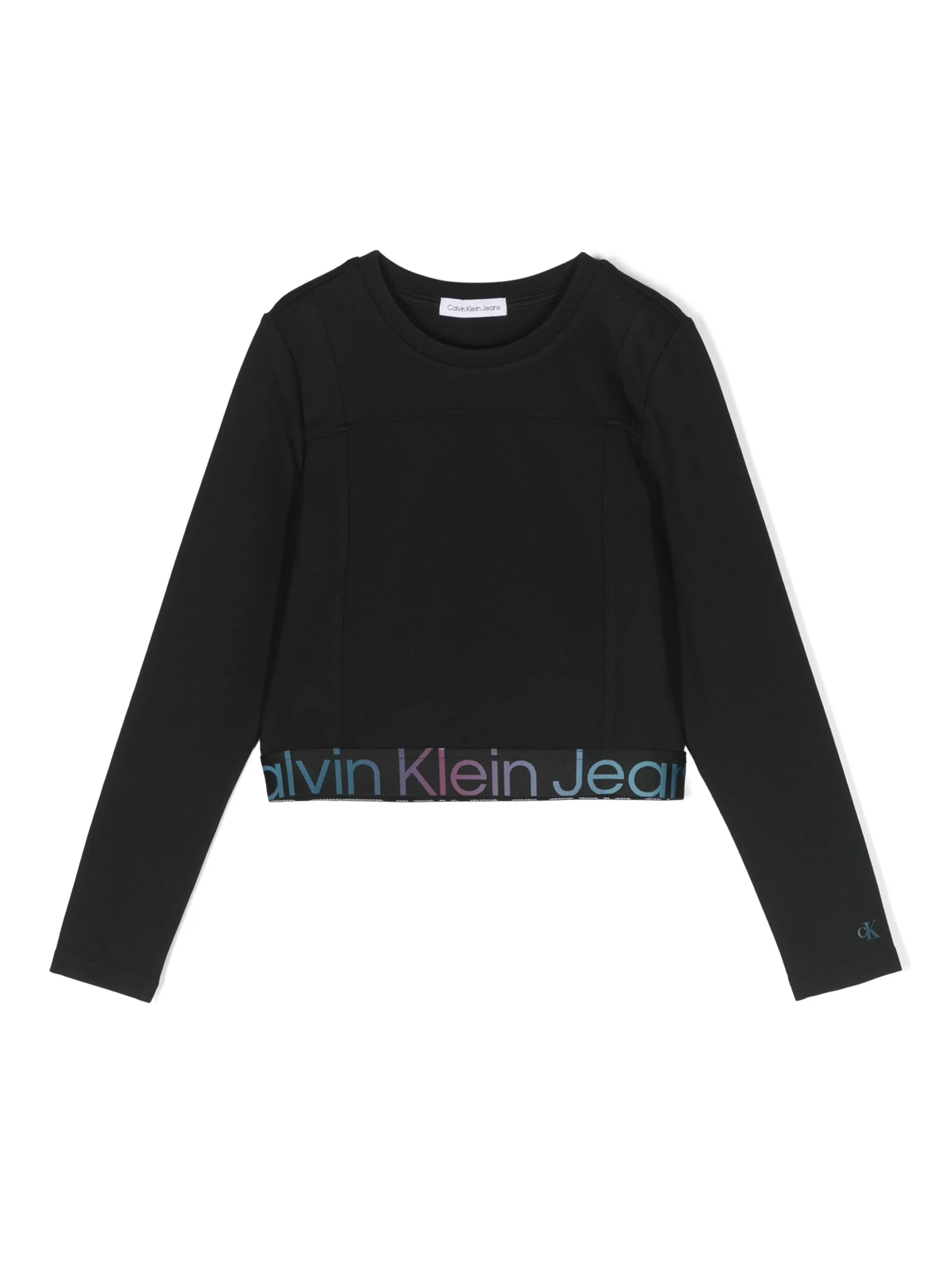 Укороченная футболка с длинными рукавами и логотипом Calvin Klein Kids, черный
Укороченная футболка с длинными рукавами и логотипом Calvin Klein Kids, черный