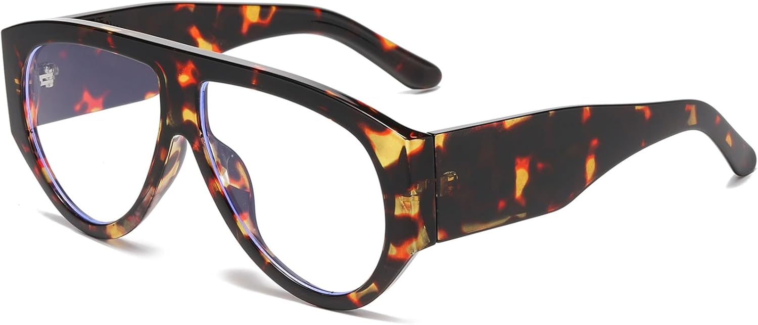 Солнцезащитные очки-авиаторы LASPOR большого размера в стиле ретро для женщин и мужчин, винтажные, 70-х годов, классические, с толстой оправой, Tortoise Frame /Transparent Lens
Солнцезащитные очки-авиаторы LASPOR большого размера в стиле ретро для женщин и мужчин, винтажные, 70-х годов, классические, с толстой оправой, Tortoise Frame /Transparent Lens