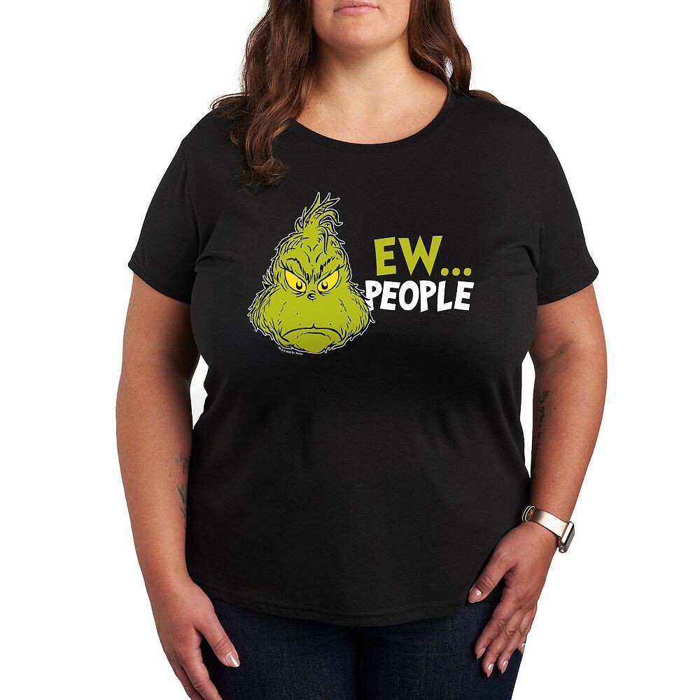 Футболка Plus Dr. Seuss The Grinch Ew People с рисунком Licensed Character, черный
Футболка Plus Dr. Seuss The Grinch Ew People с рисунком Licensed Character, черный